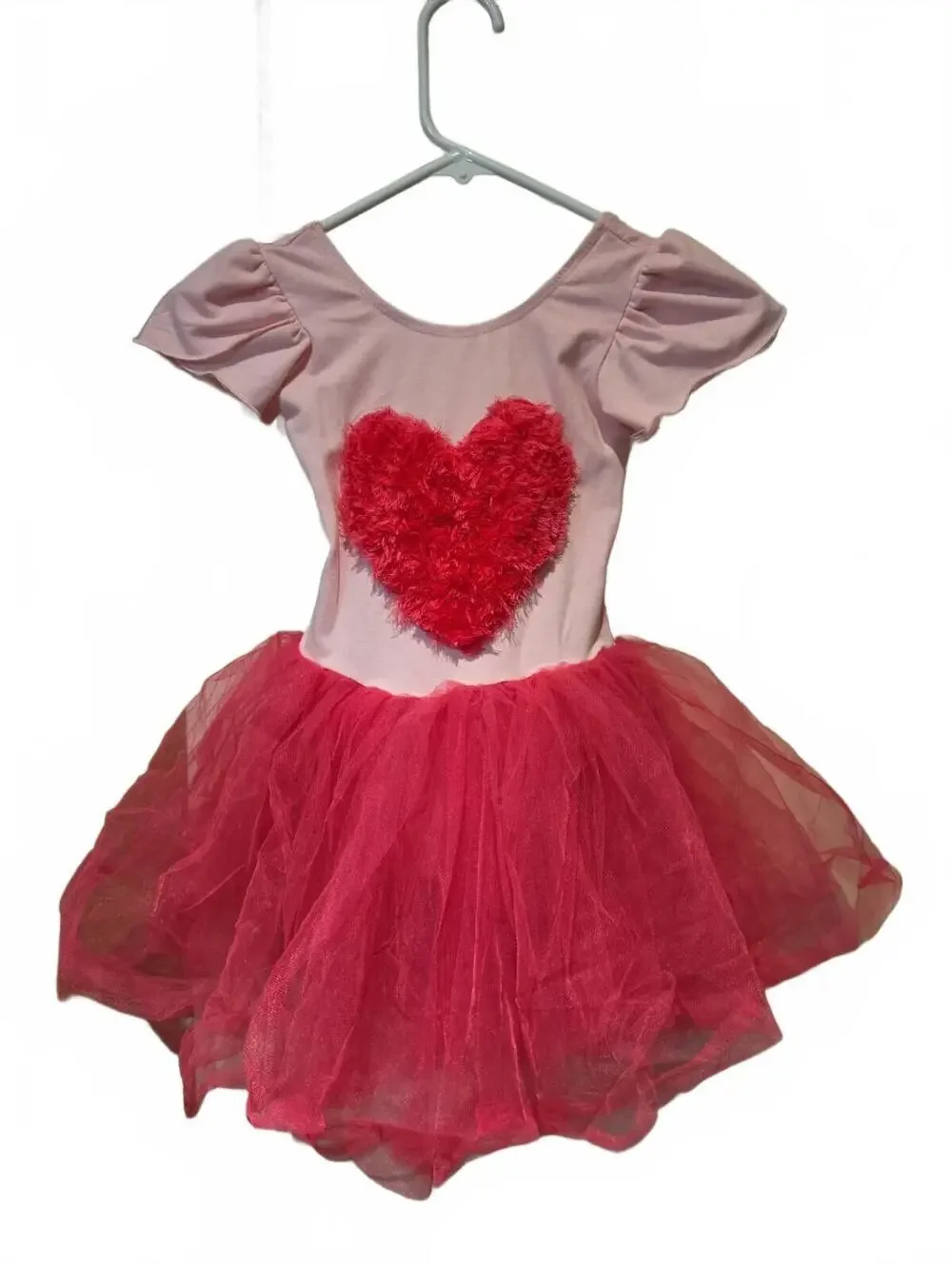 Wenchoice Textured Heart Festival Dancewear With Built-in Briefs Tulle Dress M